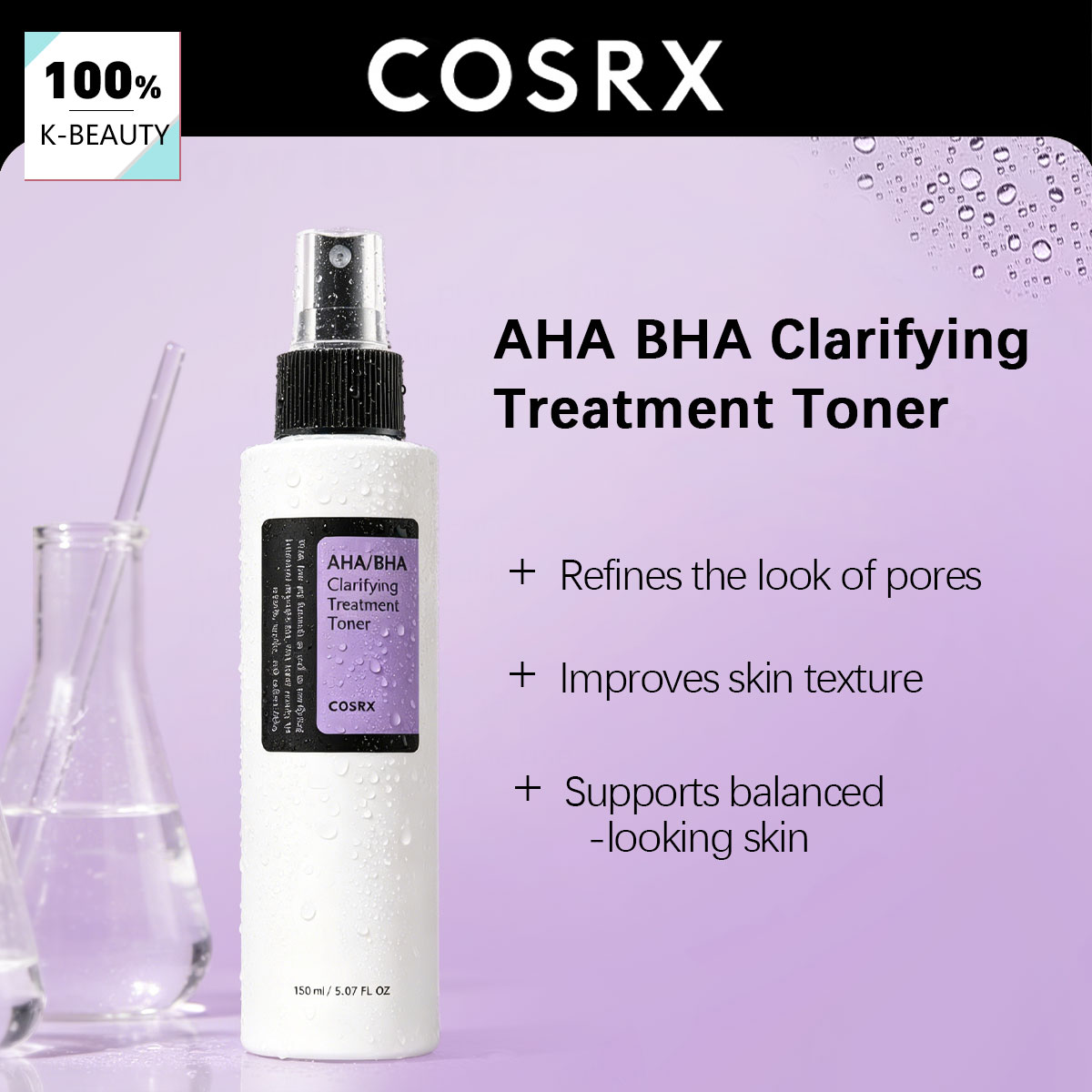 Skincare Cosrx - COSRX AHA/BHA Clarifying Treatment Toner 150